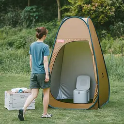 Душовий намет розкладний Naturehike NH17Z002-P, коричневий - миниатюра 3