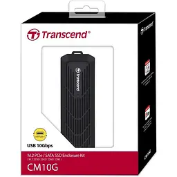 Зовнішня кишеня Transcend TS-CM10G M.2 PCIe/SATA SSD Enclosure Kit (FFMSTR02158) - мініатюра 4