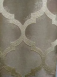 Комплект штор з малюнком "Хвилясті вензелі" крем 300х270 - мініатюра 3