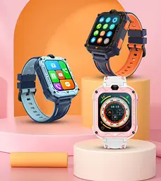 Дитячий смарт годинник Lemfo K39 на Android OS з 16GB пам'яті, 4G SIM-картою, YouTube, TikTok, Google, WhatsApp, прослушкою та GPS геолокацією Рожевий - мініатюра 6