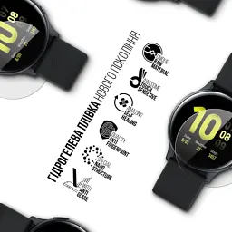 Плівка захисна Armorstandart Matte hydrogel Samsung Watch Active 2 Aluminum 44mm 4 pcs (ARM92110) - мініатюра 2
