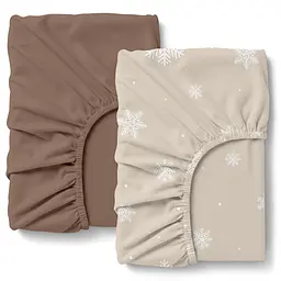 Набір простирадло на резинці фланель 200х220 WINTER BEIGE COSAS (4822052489567)