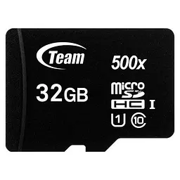 Карта памяти Team MicroSDHC 32GB UHS-I Class 10 Black + SD-adapter (TUSDH32GCL10U03) - миниатюра 2