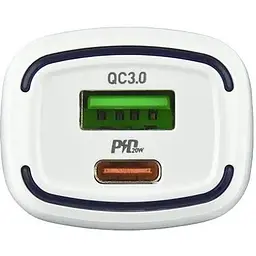 Автомобільний зарядний пристрій Borofone BZ14A PD20W + QC3.0 3A Білий - мініатюра 3