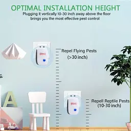 Ультразвуковий відлякувач шкідників Pest Repeller Ultrasonic Pest Repeller, 6 шт - мініатюра 3