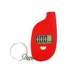 Манометр (тестер тиску шин) цифровий LCD дисплей чорвоний (G0001638) - мініатюра 5