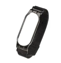 Ремінець Міланська Петля Mi Band 7 Black (02)