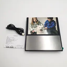 Електронний LED годинник настільний з Фоторамкою 15х10см від USB зелені цифри 5.5х2.5см UKC DS-6608 чорний - мініатюра 4