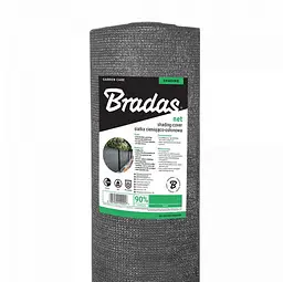 Сітка захисна Bradas затінення 90% 135 г/м² 1.5х10 м AS-CO13515010GY - мініатюра 3