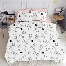 Підковдра євро 220х240 SHEEP DARK BLACK COSAS (4822052279274) - мініатюра 3