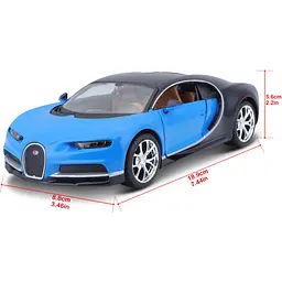 Ігрова автомодель Maisto Bugatti Chiron Blue 1:24 (31514 met. blue) - мініатюра 4