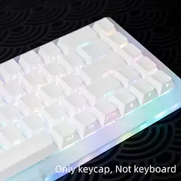 Набір кейкапів PBT White (130+), Білий - мініатюра 3