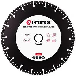 Диск відрізний алмазний Intertool 230 мм сегмент універсальний