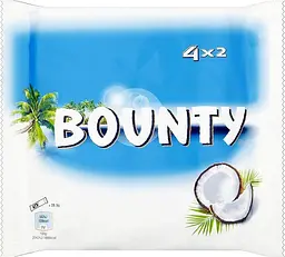 Батончики Bounty Coconut Milk Chocolate Twin Bars Multipack 4 х 57 г
