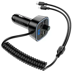 Автозарядний з FM-модулятором BOROFONE BC45 Prestige 2-in-1 car BT FM transmitter - мініатюра 2