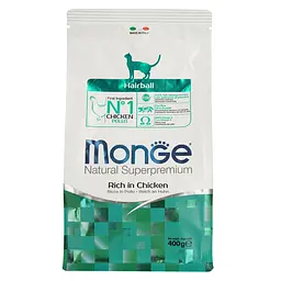 Сухий корм Monge Cat Hairball, 400 г (70005227) - мініатюра 2