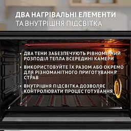 Електрична піч Perfelli LAGGIO 37 BLACK RETRO - мініатюра 4