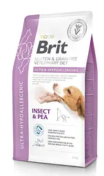 Сухий корм Brit VetDiet Dog Ultra-hypoallergenic для собак із проблемами травлення, з комахами, 2 кг
