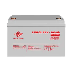 Акумулятор гелевий LPM-GL 12V - 100 Ah - мініатюра 2