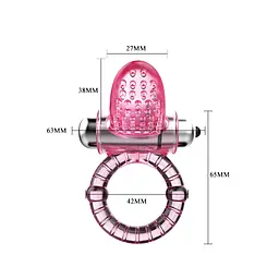 Ерекційне кільце Sweet Vibration Ring рожеве - мініатюра 6
