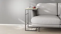 Столик Террі Ferrum-decor 650x440x330 Чорний метал ДСП Дуб Сонома 16 мм (FRD-104651) - мініатюра 3