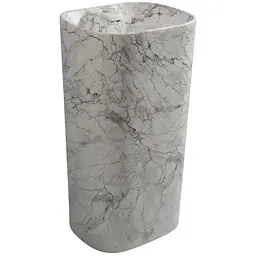 Умивальник підлоговий Mixxus Premium Diverse-1101 marble 460x380x840 мм з отвором під змішувач та пер MP6575, Мармур