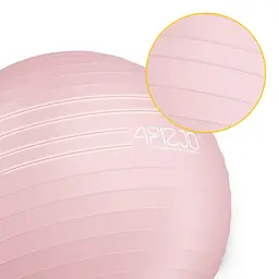 М'яч для фітнесу (фітбол) 4FIZJO 75 см Anti-Burst Pink (P-5907739317407) - мініатюра 11