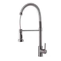 Смеситель для кухни с изливом пружина Mixxus Premium Spring 017 graphite MI6952 Графит