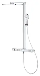 Душова система з термостатом для настінного монтажу Grohe Rainshower Aqua Pure 1009620000, Білий - мініатюра 4