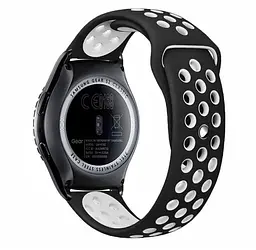 Спортивний ремінець Primo Perfor Sport для годинника Samsung Gear S2 Classic SM-R372/R735 Black White - мініатюра 2