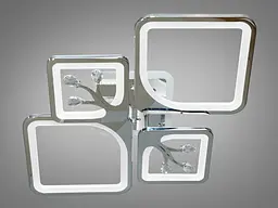 Сучасна стельова LED-люстра Diasha 8157/2+2HR LED 3color dimmer, 83W, 4565 lm, димер - мініатюра 4