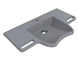 Умивальник Miraggio KRAKOW GRAY (8813471) Mirasoft, Матовий, Підвісний, Сірий