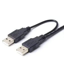 Кабель-перехідник XON MemoryCable 2 x USB 2.0 to SATA 6 Гбіт/c 2.5" HDD / SSD Чорний (XCA1A22SA1PB 6556) - мініатюра 5