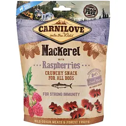 Ласощі для собак Carnilove Mackerel with Raspberries 200 г (для імунітету)