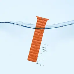 Ремінець силіконовий Hoco iWatch WA07 magnetic 38/40/41 mm grey помаранчевий - мініатюра 3