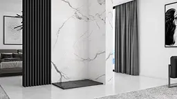 Душовий піддон Rea black Stone 80x100 REA-K9756, Чорний - мініатюра 4