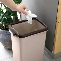 Відро для сміття MBM My Home 12 л бежеве (BIN-02 12L BEIGE) - мініатюра 6