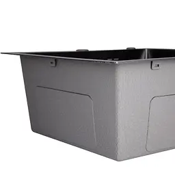 Кухонна мийка Lidz H5050B 3.0/0.8 мм Brush Black (LDH5050BPVD3008), Чорний - мініатюра 6