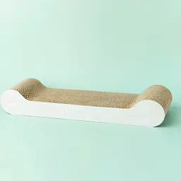 Дряпка Trixie Junior для кошенят з котячою м'ятою картон світло-сіра 38х6х18 см [CD] - мініатюра 3