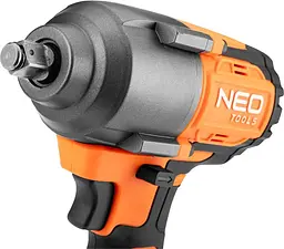 Гайковерт ударний Neo Tools Energy+ 18В безщітковий 2400 об/хв 850 Нм 1/2" 3 швидкості 1.8 кг без АКБ та ЗП - мініатюра 8