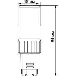 Лампа світлодіодна Videx G9S 4W G9 4100K (VL-G9S-04224) - мініатюра 3