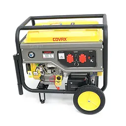 Генератор бензиновий COVAX CV10000LD-E2, 7.0kW, однофазний 220V, 50Hz, DC12V, 18HP, Recoil/Electric Starter, tank 25L, 705x550x570mm, 84kg - мініатюра 3
