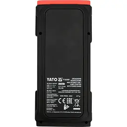 Пускова-зарядна батарея Yato Li-Ion 16 Аг 400/800А живлення через USB вихід 9 В 2 А (YT-83085) - мініатюра 2