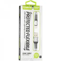 USB кабель Gelius Pro Flexible GP-UC02i Lightning Grey - мініатюра 3