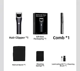 Машинка для стрижки Xiaomi DOCO Electric Hair Clipper · Black Knife Turbo Edition Metallic Deep Blue - мініатюра 10