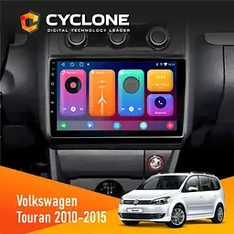 Штатна магнітола Volkswagen Touran 2010-2015 Climate Cyclone C10-001 2x32 CPL Cyclone (НФ-00005124)