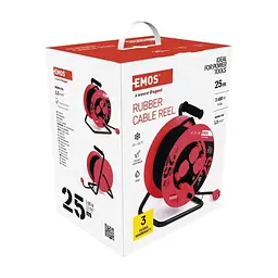 Мережевий подовжувач EMOS катушка 4 роз., 25 м (P08225) - мініатюра 6