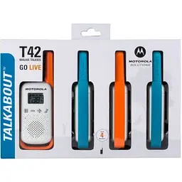 Портативна рація Motorola TALKABOUT T42 Quad Pack (B4P00811MDKMAQ) - мініатюра 3
