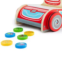 Дерев'яний іграшковий пилосос Bigjigs Toys для дітей від 3 років - мініатюра 3