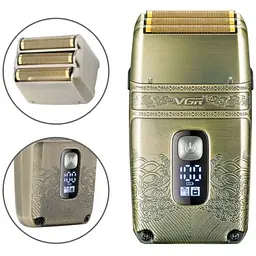 Електробритва VGR Foil Shaver Super Trim V-332 золотиста (44170-V-332_483) - мініатюра 5